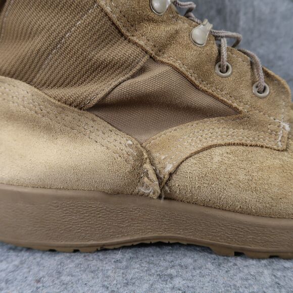 McRae Boots Mens 11.5 Combat Military Hot Weather Tactical Leather Vibram Brown - Picture 3 of 16